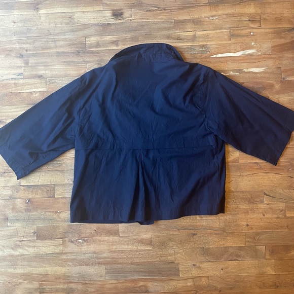 Columbia Navy Quarter Sleeve Zip Up Jacket - Picture 3 of 5